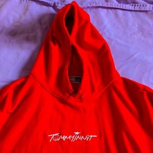 Tommyinnit Red and White Hoodie(L)